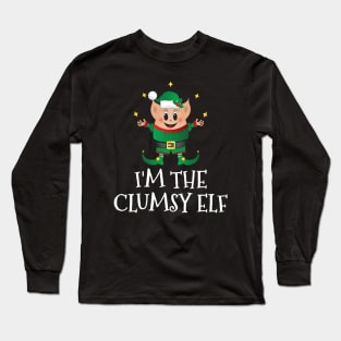 Christmas Pajama Cute Xmas Elf Costume Gift Idea Long Sleeve T-Shirt
